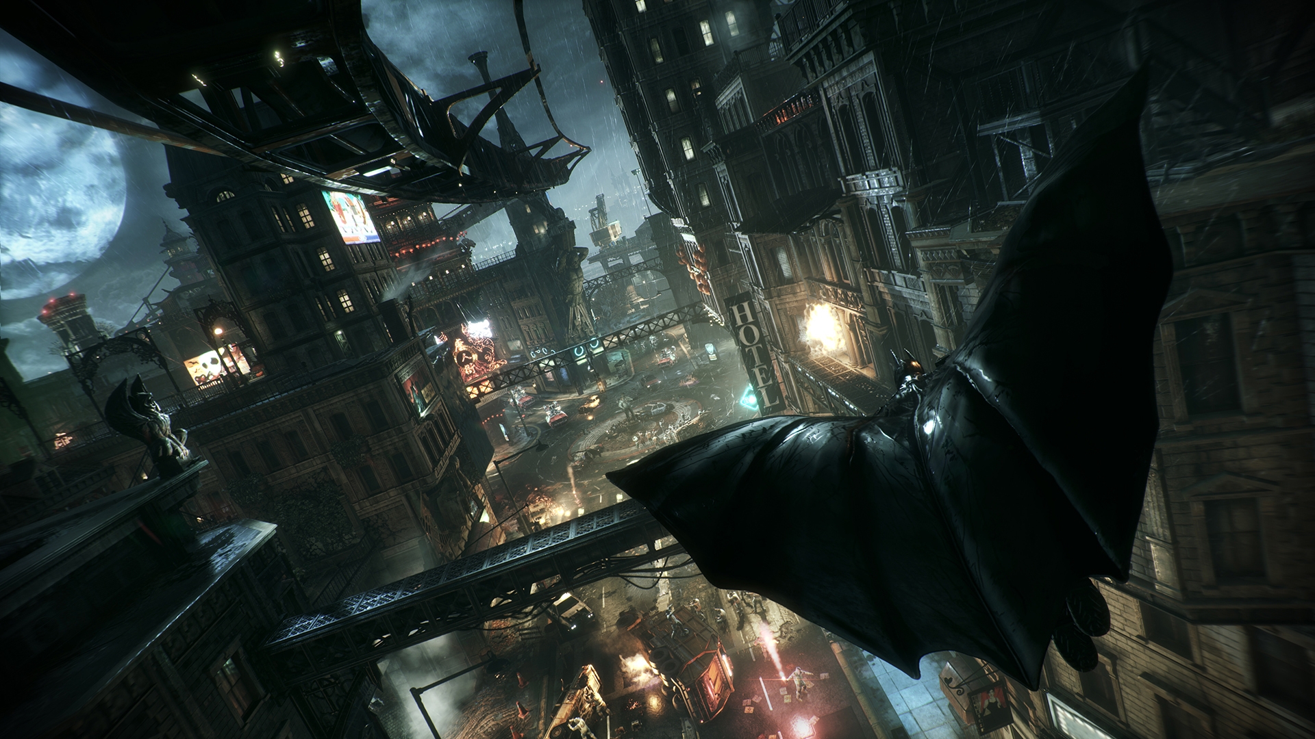 Как управлять бэтмобилем в batman arkham knight